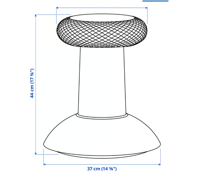 YXSTABY Gaming thumbstick stool, 35x35x45 cm