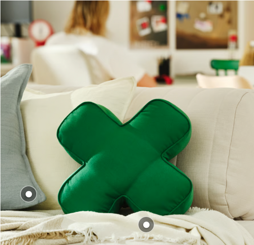 YXSTABY Gaming D-Pad Cushion, green, 40x40 cm