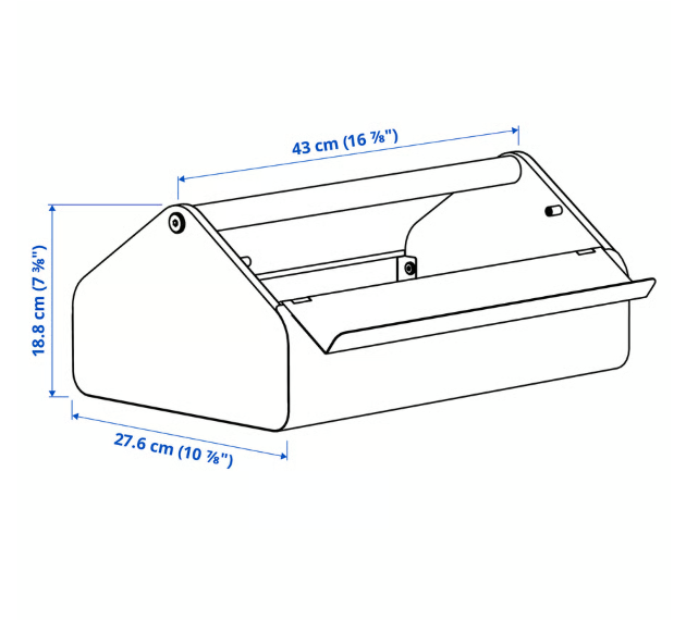 YXSTABY Gaming laptop support with storage, white, 43x27x18 cm